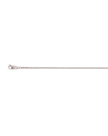9CT W/G D/C WHEAT 1.60mm/50cm